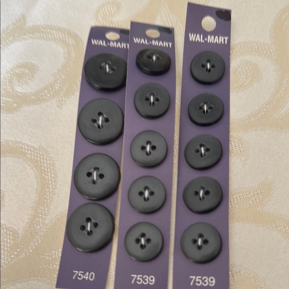 NWT Black Button Set - total 14 buttons